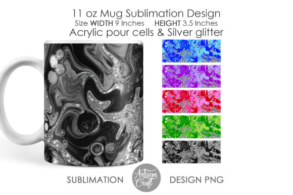 Download 11oz Mug Sublimation Designs, Fluid Art - Designs Collection
