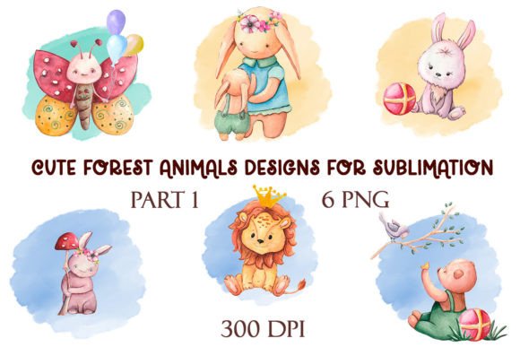 Download Cute Forest Animals Designs Sublimation - Designs Collection