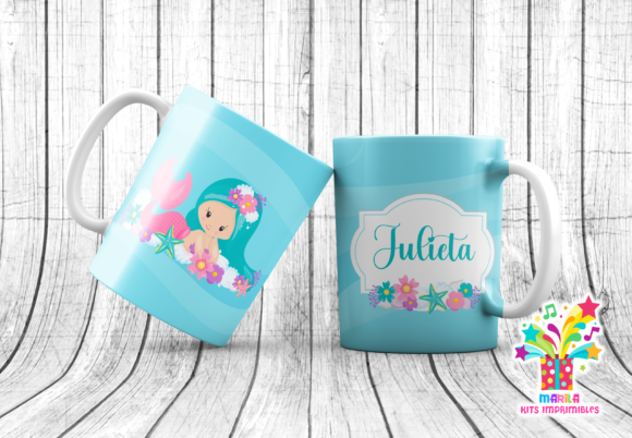 Download Mermaid Mug Sublimation Designs #3 - Designs Collection