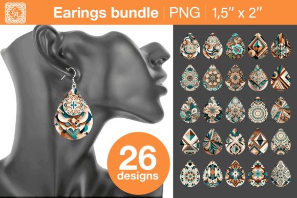 Download Boho Earrings Sublimation Designs - Designs Collection