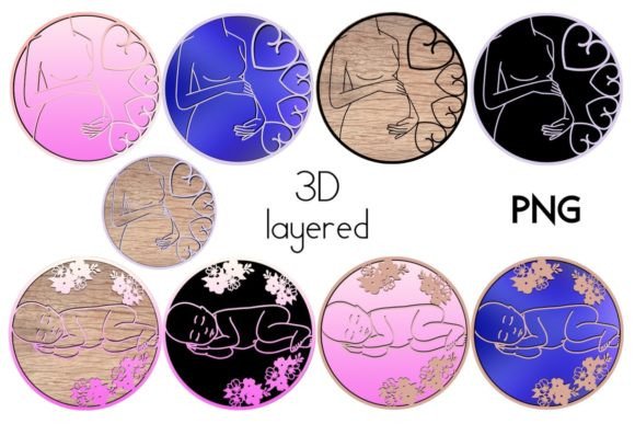 Download 3D Pregnancy and Baby Designs / Love - Designs Collection