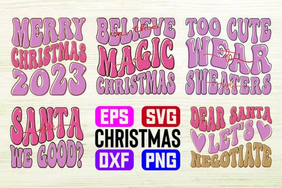 Download Christmas Retro Designs Bundle - Designs Collection