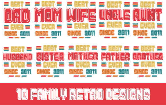 Download 10 Family Retro Designs - 2011 - Designs Collection