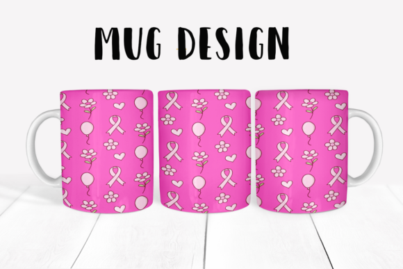 Download October Pink Mug Sublimation Designs #5 - Designs Collection