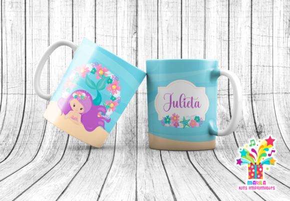 Download Mermaid Mug Sublimation Designs #2 - Designs Collection