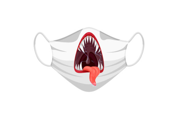 Download Halloween Monster Mouth Mask Expression - Mouth mask Collection