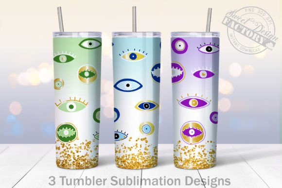 Download Evil Eyes Tumbler Designs BUNDLE - Designs Collection