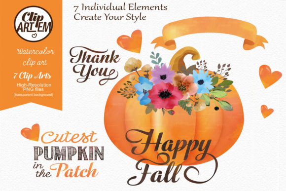 Download Happy Fall Pumpkin 7 Clip Art - Premium Resources