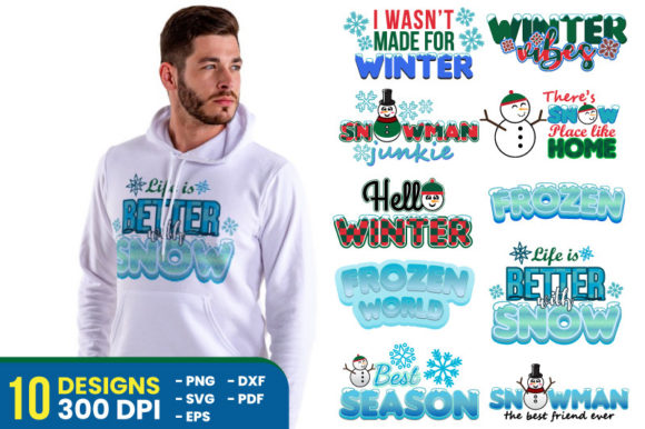Download Winter Sublimation Designs Bundle - Designs Collection